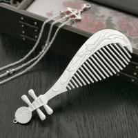 银色琵琶单梳子 汉服发饰古装发钗琵琶发梳流苏梳子明制头饰发簪古风饰品唐风配饰