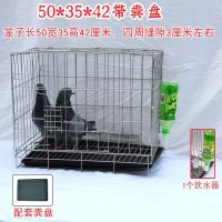 50*35*42带粪盘 鸽子笼加粗配对养殖笼特大号阳台鸽子笼兔笼子鸡笼子鸽子笼大号