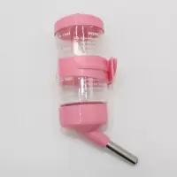 粉色 仓鼠专用真空60ml 宠物饮水器兔子龙猫仓鼠金丝熊荷兰猪防漏静音钢珠水壶滚珠饮水器