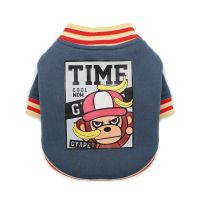 蓝色 S 高亚宠物狗狗猫猫衣服潮牌外套保暧贵宾雪纳瑞比熊宠物服装