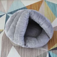 浅灰色-拖鞋窝 S号45*35(5斤猫/3斤狗) 猫窝冬季保暖半封闭宠物窝通用猫睡袋中小型狗窝猫屋狗垫犬猫用品