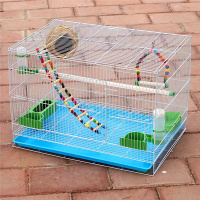 350#35*25*26cm白色 鸟笼金属鸟笼鸽子相思鸟笼子鹦鹉笼兔子笼通用鸟笼群笼繁殖笼