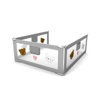 刺绣图案30挡单边升降(上下可分离) 换洗布套 婴儿床围栏宝宝防摔床护栏2m儿童床边挡板1.5m2.2m通用防掉床栏杆