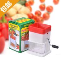 红色(塑料款) 绞碎蒜泥家用多功能手动绞菜器辣椒器搅蒜器搅蔬菜机搅器绞馅神器