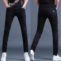 202 黑色 28 2021年秋款高端牛仔裤男宽松韩版潮流小脚修身男士潮牌休闲裤子男