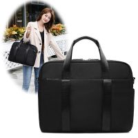 挂带款-黑色 中号(可装13-14寸电脑) 笔记本电脑包手提14寸女15.6寸可爱16斜挎包适用苹果华为联想戴尔