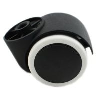 白色 1个 无杆通用转椅轮子万向轮老板椅办公椅滚轮轱辘脚轮电脑椅配件静音