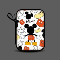 9.5*13.5背影米奇-无赠品 可爱卡通移动硬盘电源充电宝收纳包手机充电器数据线随身盒大号