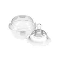 3代防咬抑菌-透明单只(送收纳盒) 乳盾乳头保护罩喂奶内凹陷喂奶神器假乳头防咬贴辅助哺乳保护奶嘴