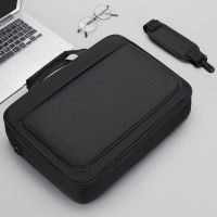 黑色股条包大容量 14寸 适用于笔记本电脑包男女手提苹果华硕联想小米华为15.6寸14寸抗震