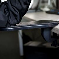 简易版-黑色 金康硕铝合金鼠标键盘手托架电脑台式桌手臂支架托胳膊办公手肘托