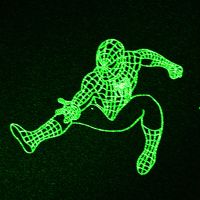 蜘蛛侠图案头 303激光笔图案配件漫威图案头奥特曼蜘蛛侠图案小猪佩奇光头强