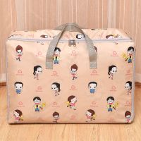 灬+家有儿女[卡其]+26c 中号[防水耐磨+覆膜加厚] 收纳袋衣物被子学生宿舍搬家神器装衣服的袋子牛津布幼儿园手提袋