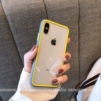 柠檬黄灰色边框 苹果11pro 11ProMax/手机壳简约设计感XR硅胶78plus适用于苹果x撞色保护套xs