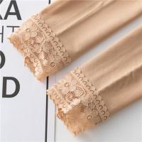 无绒自然肤 [均码80-165斤 ]连袜 日系显瘦春秋薄款打底裤女外穿蕾丝花边九分裤肉色光腿袜薄绒裤袜