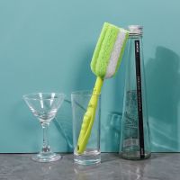 1个装加粗手柄刷 长柄杯刷洗杯子清洁玻璃奶瓶神器刷子洗杯器无死角海绵旋转的工具