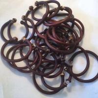 精选无节双龙头4-5mm 贴手腕尺寸15mm 正宗鸡血藤手镯女款西藏天然野生藤镯男民族风木饰品个性情侣配饰