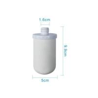 白色陶瓷滤芯2支 水龙头净水过滤器厨房家用多品牌通用不锈钢陶瓷活性炭除垢过滤芯