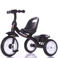 黑色低配无前框小座板 儿童三轮车脚踏车1-3-2-6岁婴幼儿手推车自行车童车脚蹬车