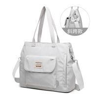 银灰色[横版斜跨版] 13.3寸 笔记本电脑包15.6寸手提14单肩斜挎ins男适用小米平板联想华为16