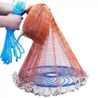 钢坠 300款网高(长)1.5米 飞盘捕渔网轮胎线铅坠铁链条手撒网手抛网旋网捕鱼网一指白条粘网