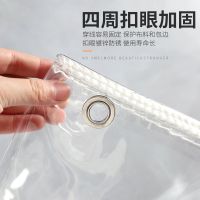 0.6米宽[撕不烂] 1米长[室外防雨专用] 防雨布透明篷布遮雨PVC防水布料阳台挡风塑料布防晒加厚帆布油布