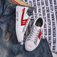 1875白红 44 回天之力联名潮鞋春季男鞋子韩版男士休闲鞋帆布潮鞋学生百搭板鞋