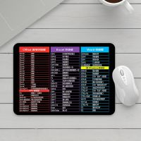 210*260mm[黑色快捷键]小号 厚度---3mm 超大号鼠标垫加厚电竞游戏办公室快捷键大全电脑键盘桌垫女生锁边