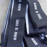 6厘米宽图片色一斤 超宽6至10厘米松紧带扁橡筋高弹力裤腰带百搭字母护腰带服装辅料