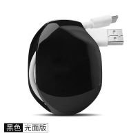 黑色 一个装 绕线器自动回收卷线器集线理神器伸缩耳机苹果数据线充电线收纳盒