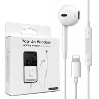[高品质]苹果(7代)带包装盒 通用苹果7耳机iPhone8/Xr/11max线控lightning扁头入耳式通话语音