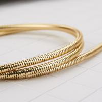 土豪金[1米线] 苹果口 金属不锈钢弹簧数据线适用于苹果vivo华为手机安卓快充充电线防咬