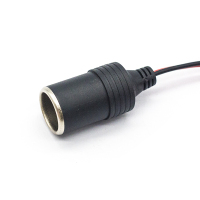 汽车电瓶夹转点烟器插头母座鳄鱼夹子充气泵电源转换器连接延长线