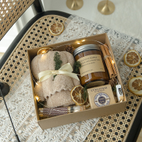 [香味]鼠尾草与海盐 礼盒装 欧舒丹香皂香礼盒香薰蜡烛套装女生闺蜜创意生日礼物结婚伴手礼