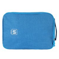 大姐店::天蓝色_随机发个坏的 简约款:30*9*21.5CM 旅行鞋子收纳包鞋包收纳包鞋袋鞋子收纳袋套行李箱拉杆专用防