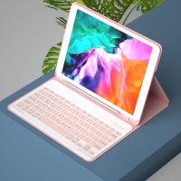 [果色/配色+贴纸]粉色 Ipad9.7通用 苹果2021ipadpro11蓝牙键盘保护套10.9平板9.7带笔槽air