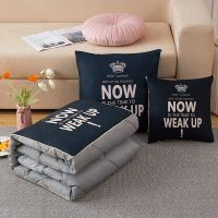 皇室早晨-绒 小号枕40cm展开1.1*1.5m 抱枕被子两用枕头被汽车靠垫办公室午睡神器空调毯二合一