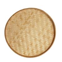 空白簸箕 直径30厘米 竹编竹制品手绘簸箕画餐馆饭店墙面装饰农庄农家乐墙壁饰画