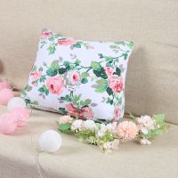 白玫瑰三角无头枕 38X30X13[腰靠] 三角靠垫床头大靠垫办公室腰靠背垫床上护颈靠枕飘窗沙发抱枕靠垫