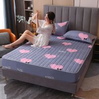 恋人心[夹棉床笠] 90x200cm单件床笠 夹棉床笠透气床罩套席梦思保护套床套床垫套床单防尘罩全包三件套