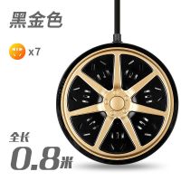 不带USB 金色 0.8米线 创意排插带线插座面板多孔插线板多功能家用usb接线板电插板