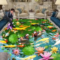 鸳鸯嬉戏 50*80cm 3D客厅沙发地垫地毯卧室满铺床边爬行垫茶几玄关进门入户脚垫门垫