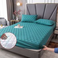 墨绿色[夹棉厚软床笠]防水抗菌 90x200cm全系规格 防水抗菌 防水床笠床罩单件隔尿透气床垫罩加厚夹棉床套席梦思保护