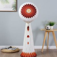 立式风扇罩花瓣红(使用前调至最矮) 电风扇罩防尘套子弹力伸缩全包电扇保护罩立式落地式风扇防灰罩