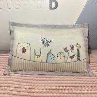 儿童卡通乐园[一只]50x30cm 单只装/一对装季冰霜丝滑凉冰丝枕套凉席枕头套空调凉藤枕芯套