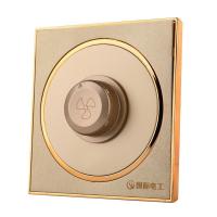 国际电工无级调速开关无极变速吊扇风扇电子调速器86型香槟金. 国际电工 无级调速开关 无极变速吊扇风扇电子调速器 86型