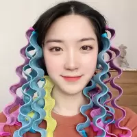 15cm波浪卷[18个] 卷发神器不伤发卷发筒盘发器水波纹烫发懒人波浪卷自动卷发睡眠卷