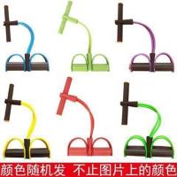 2管[颜色随机] 腿部脚拉力器脚蹬拉力器肚子脚踏健腹器弹力绳减肥收腹组合健身器