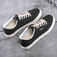 黑色 43 大码女鞋40-41-42-43平底帆布鞋潮小白鞋女士显瘦百搭休闲鞋板鞋