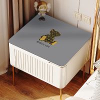 泰迪熊灰 30*40cm[皮革床头柜垫] 床头柜盖布ins风防水防油桌布PVC皮革防烫垫子防尘保护罩茶几垫布